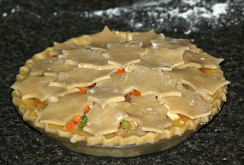 Turkey Pot Pie Ready for the Oven