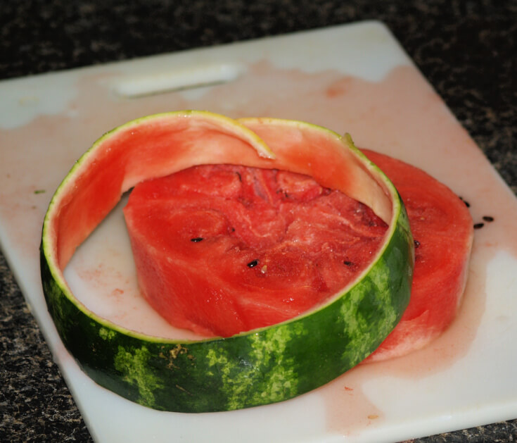 Rind Cut from Watermelon