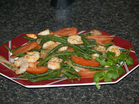 Green Beans and Shrimp
