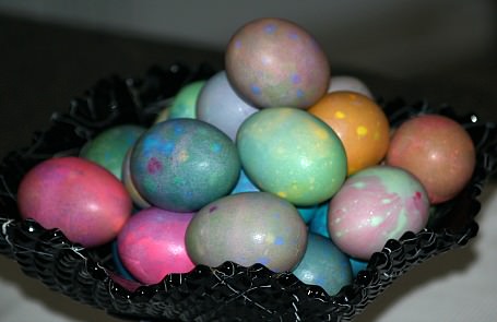 Eggs Colored with Wilton Colorings