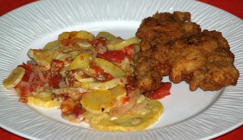Squash Oregano Casserole with Chicken